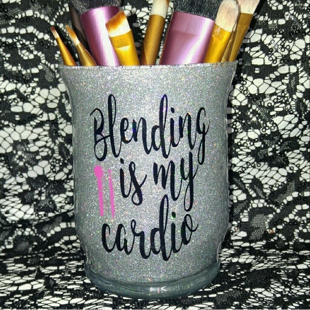 Makeup Brush Holder "Blending is my Cardio"